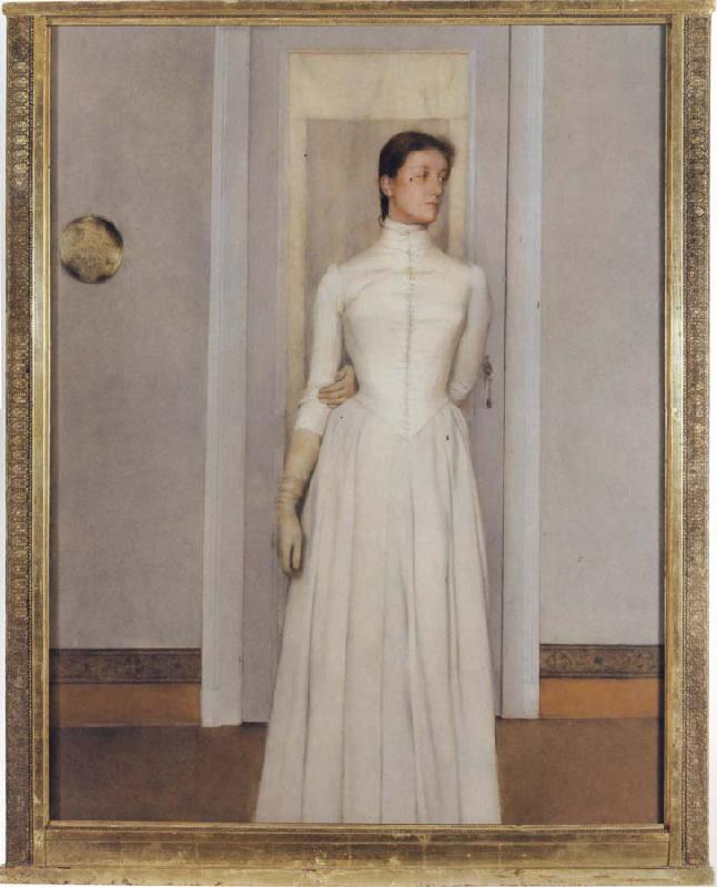 Fernand Khnopff Portrait of Marguerite Khnopff china oil painting image